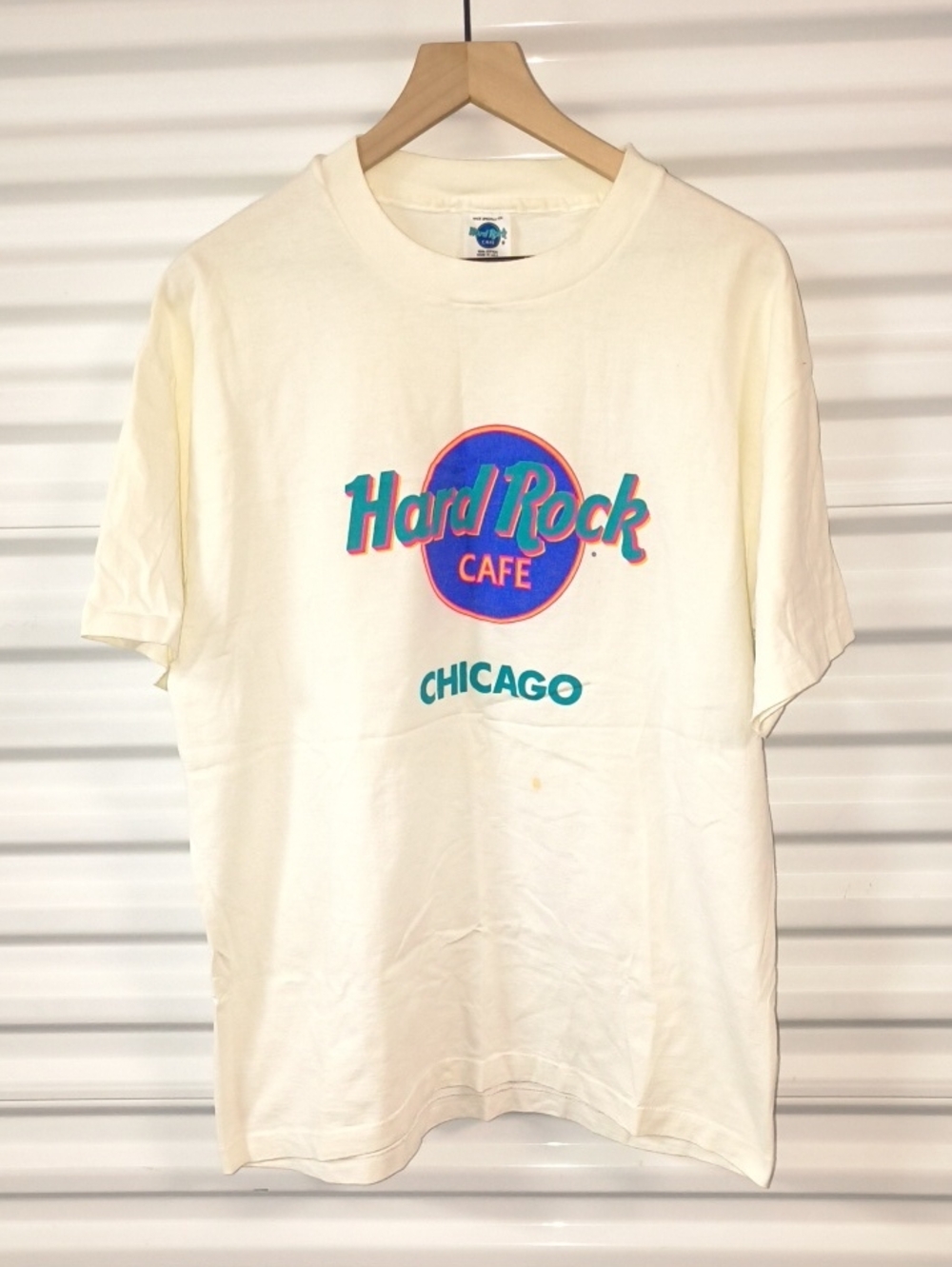 Vtg Hard Rock Cafe Chicago Graphic Crewneck Short Sleeve T-Shirt Men's XL